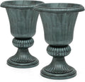 Magshion 20" Urn Planters for Outdoor Plants, Large Decorative Front Porch by Magshion