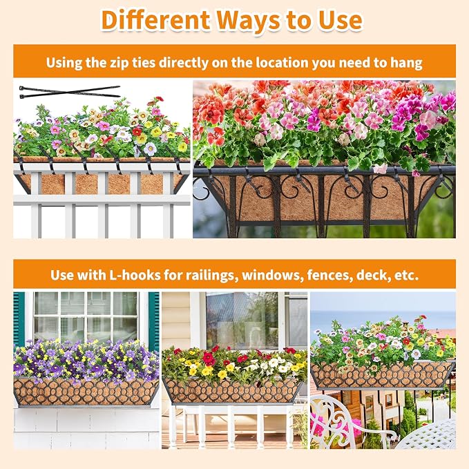 Riare 2 Pack 24 Inch Window Boxes Planters - Image 5