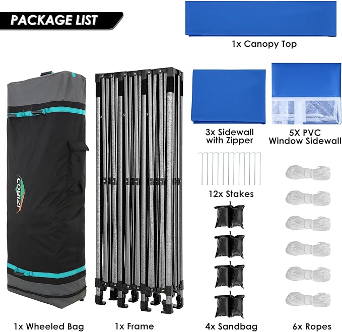 COBIZI 10x30 Pop up Canopy - Image 7