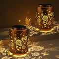 2 Pack Solar Outdoor Lanterns, Garden Decor LED Light Hanging Waterproof Solar by Tepaken