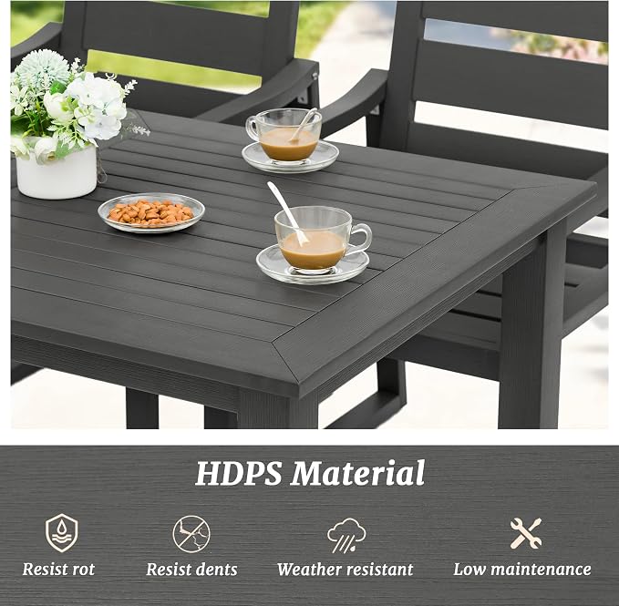 HDPS Patio Dining Chairs Set of 2, - Image 3