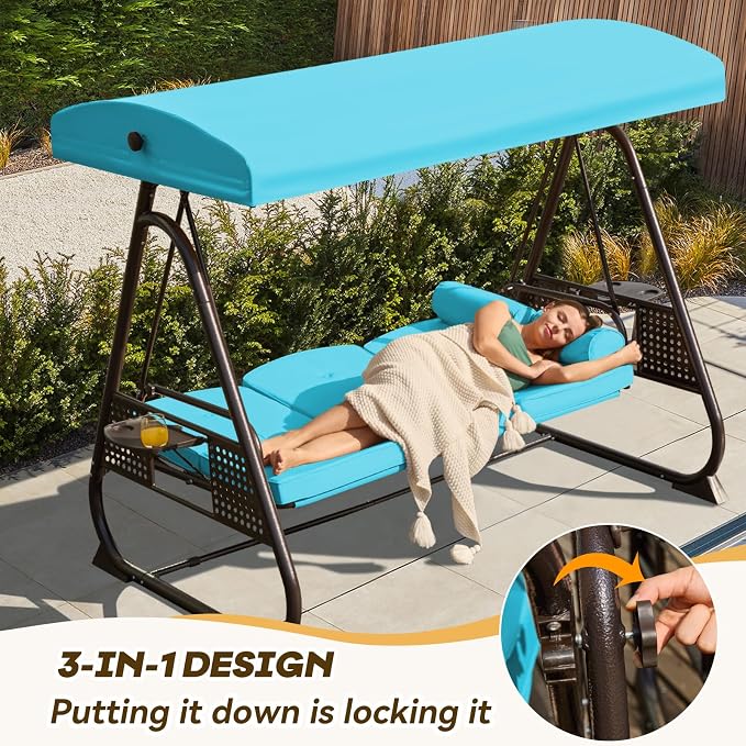 3 in 1 Outdoor Porch Swing - Image 2