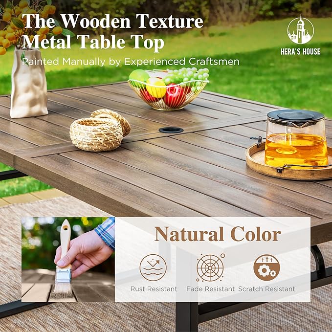 HERA'S HOUSE 7-Piece Indoor/Outdoor Dining Set - Image 3