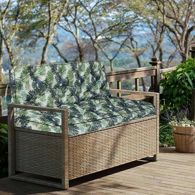Outside Benches Cushion with Backrest, Thicken Waterproof Swing Cushions 2/3 - Image 7