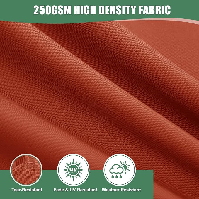Waterproof Patio Cushions for Outdoor Furniture, Fade Resistant Back Pillow and - Image 7