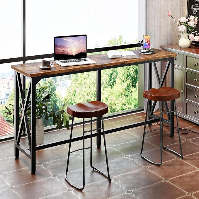 55'' Bar Table, Kitchen Dining Table - Image 2