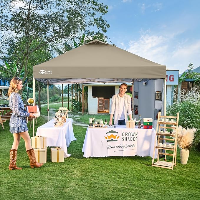 CROWN SHADES Canopy Tent 10x10 Pop Up Canopy Outdoor Shade - Image 3