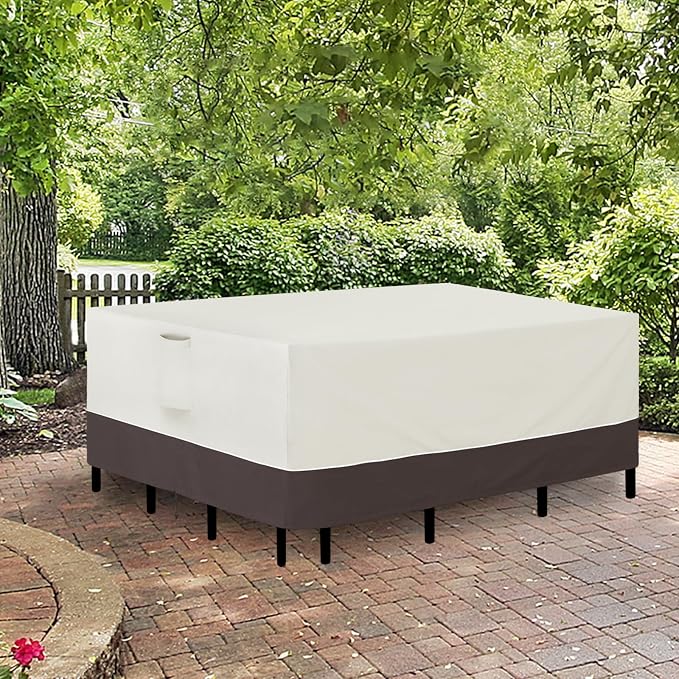 Easy-Going Patio Furniture Cover 126"x63" Rectangle Outdoor Table and Chair Set - Image 7