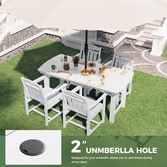 HDPE Outdoor Patio Dining Set - Image 5