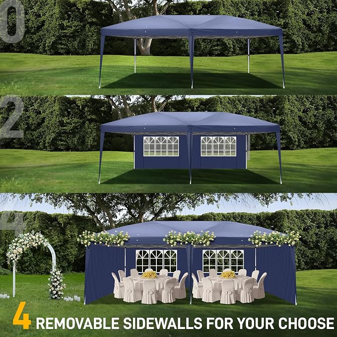 Outvita 10x20ft Pop Up Canopy Tent, Outdoor Instant Shelter Folding Canopy - Image 7