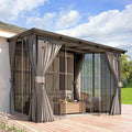 AECOJOY 12' x 8' Gazebo Outdoor Pergola by AECOJOY