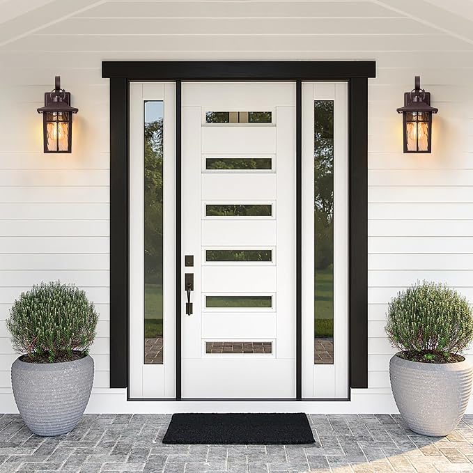 2 Pack Dusk to Dawn Outdoor Lighting, Oil Rubbed Bronze Exterior Light Fixtures - Image 7