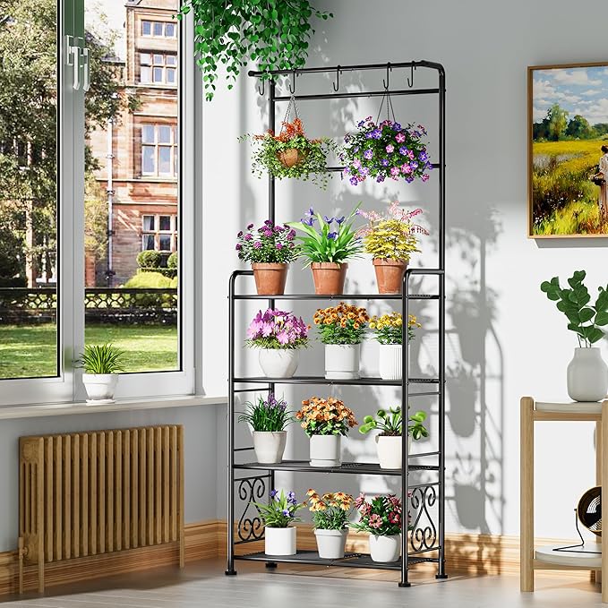 Plant Stand Indoor Outdoor Heavy Duty Metal - Image 4