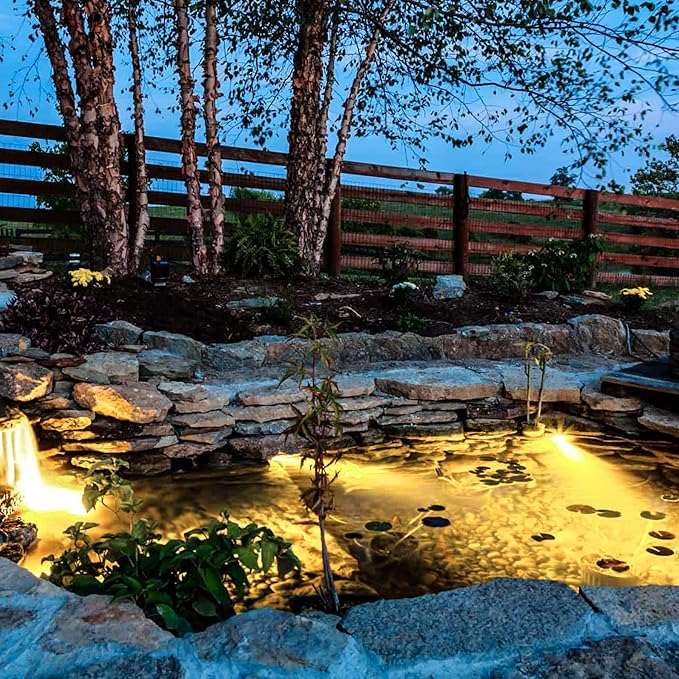 3000K Warm White Pond Lights, LED Underwater Submersible Landscape Spotlights - Image 3