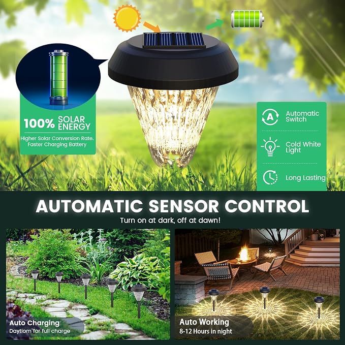 pearlstar Solar Lights Outdoor Garden Decor - Image 3