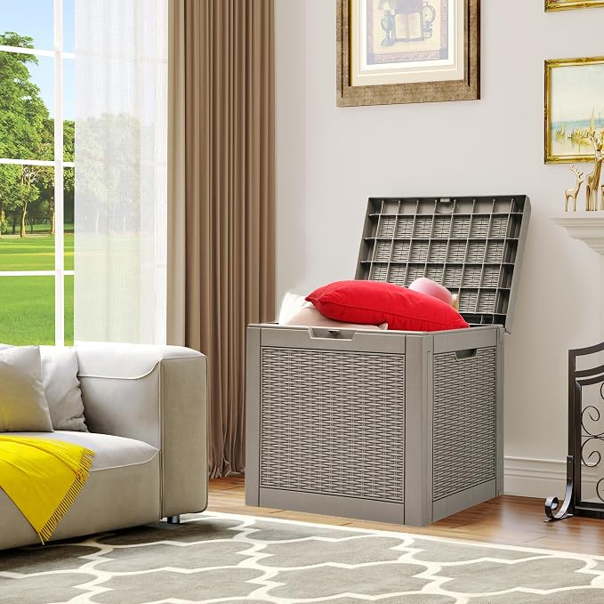 YITAHOME 32 Gallon Deck Box, Indoor Outdoor Storage Box - Image 7