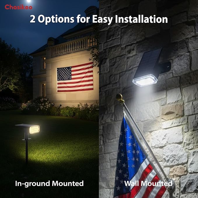 Solar Lights Outdoor Waterproof, 3 Lighting Modes Solar Spot Lights Outdoor - Image 5