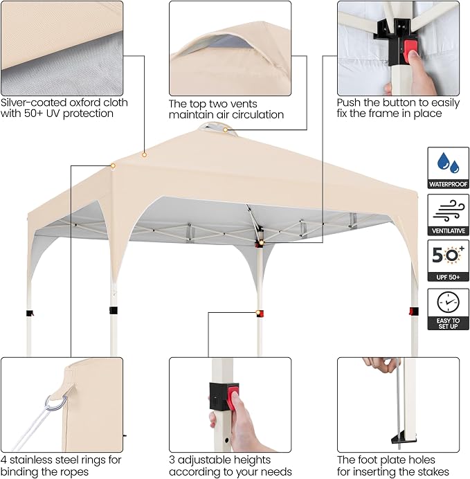 Yaheetech 10x10 Pop Up Canopy Tent - Image 3