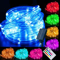 LitHome 33 FT Solar Rope Lights Outdoor Waterproof, 18 Colors Changing 100 LED by LitHome