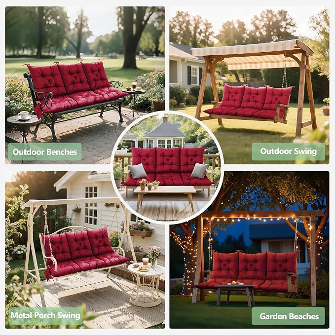3 Seater Porch Swing Cushion, Thick Cushion - Image 7