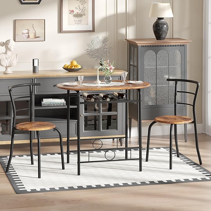 VECELO 3-Piece Dining Table Set - Image 7