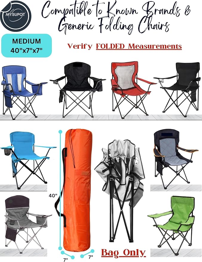40"x7"x7" Replacement Bag for Folding Camping Chair, Camp Chairs, Yoga Mat - Image 4