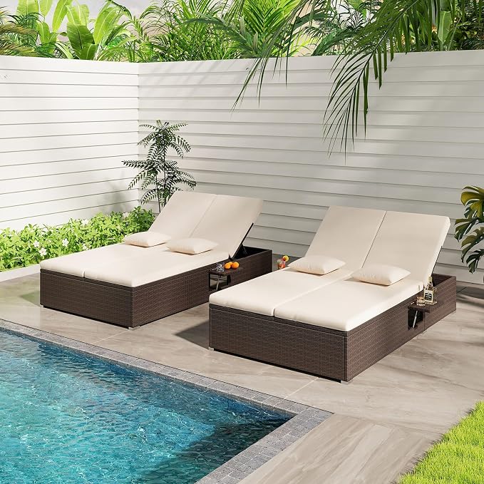 Tangkula Outdoor Rattan Daybed - Image 2