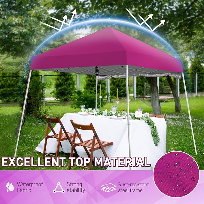 Outvita 6'x6' Pop Up Canopy Tent Commercial Instant Gazebo Tent, Waterproof & - Image 6