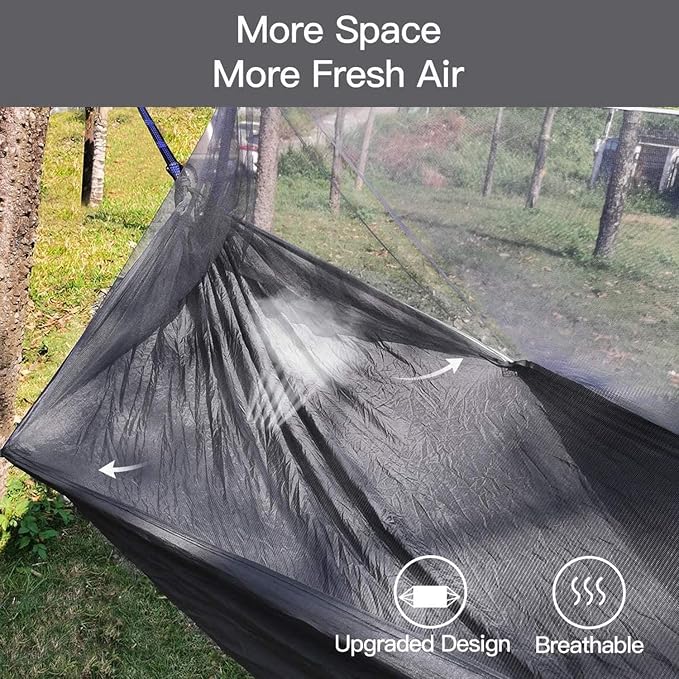 Miztli Camping Hammock with Net and Rain Fly, Portable Lightweight Outdoor - Image 5