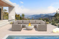 PURPLE LEAF Patio Furniture Set 8 Pieces Outdoor Conversation Sets PP Rope by PURPLELEAF