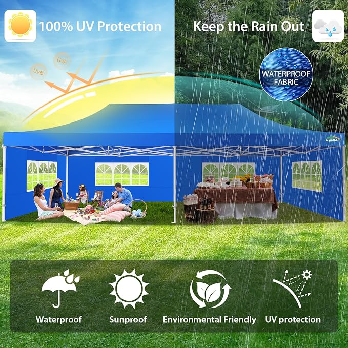 COBIZI 13x26 Pop up Canopy Tent 13x26 Canopy - Image 5