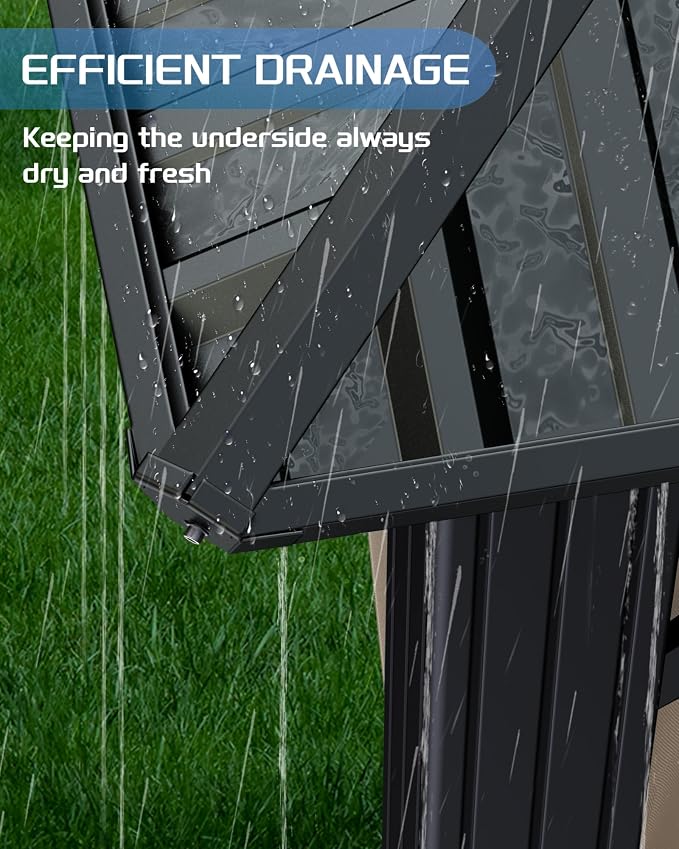 GarveeLife 10 ft x10 ft Hardtop Gazebo - Image 5