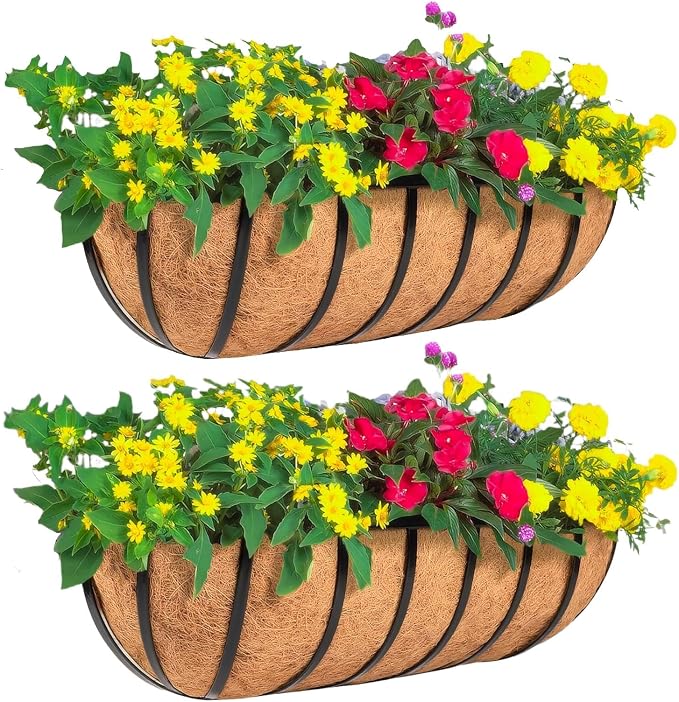 4 Pack 16" Railing Planter Window Box by Unknown