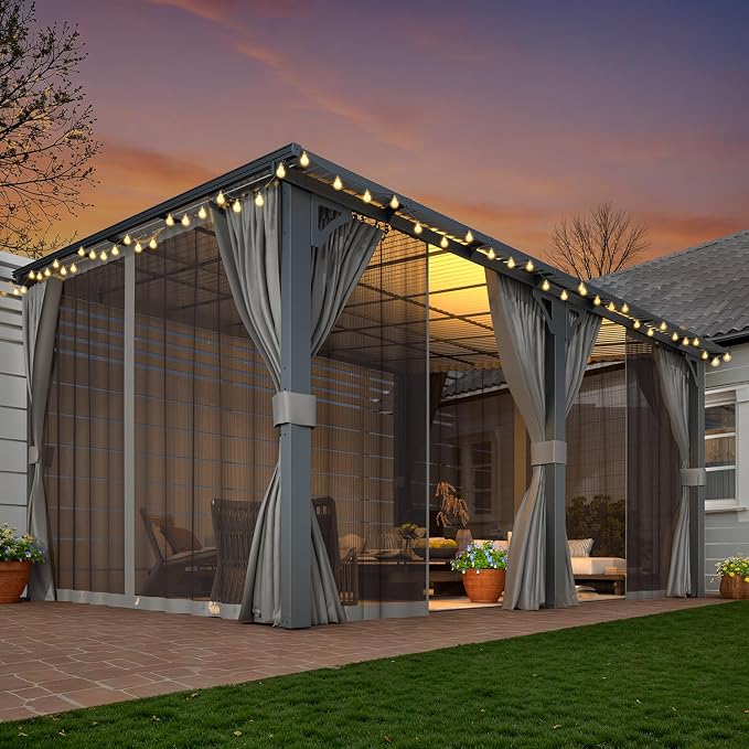 AECOJOY 14' x 12' Gazebo Outdoor Pergola - Image 5