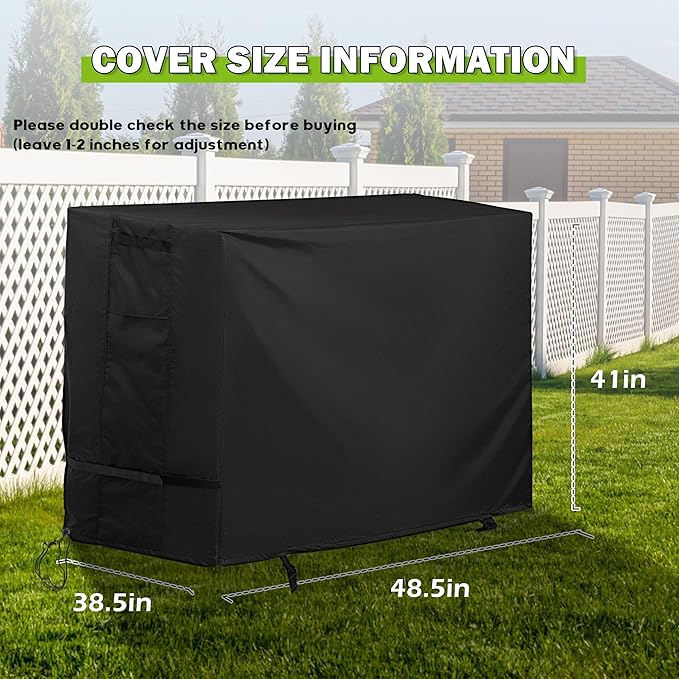 Patio High Top Table and Chairs Cover, Outdoor Bar Height Patio Dining Set Cover - Image 7
