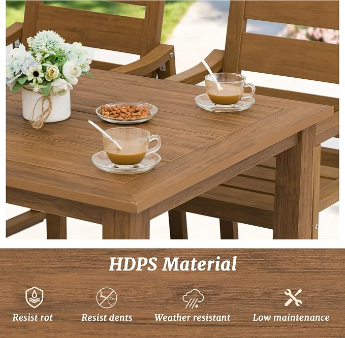 HDPS Outdoor Dining Chairs, Patio Dining Chairs - Image 4