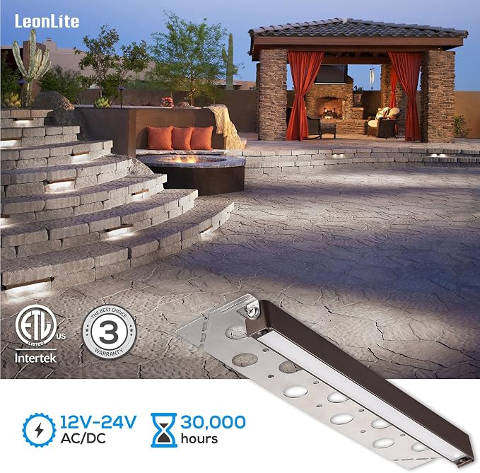 LEONLITE 12 Inch LED Hardscape Lighting, Update Retaining Wall Lights, LED - Image 5