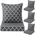 Hoteam 4 Set Outdoor Chair Patio Cushions 20 x 20 Inch Deep Seat Waterproof by Hoteam