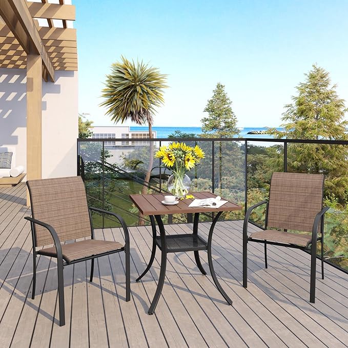 VICLLAX 3 Pieces Patio Dining Set by HOME