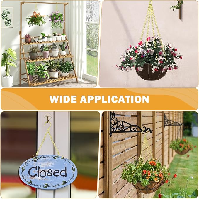 garini 3 Pack, 23 Inch Hanging Baskets Chain, Bird Feeders and Lanterns - Image 7