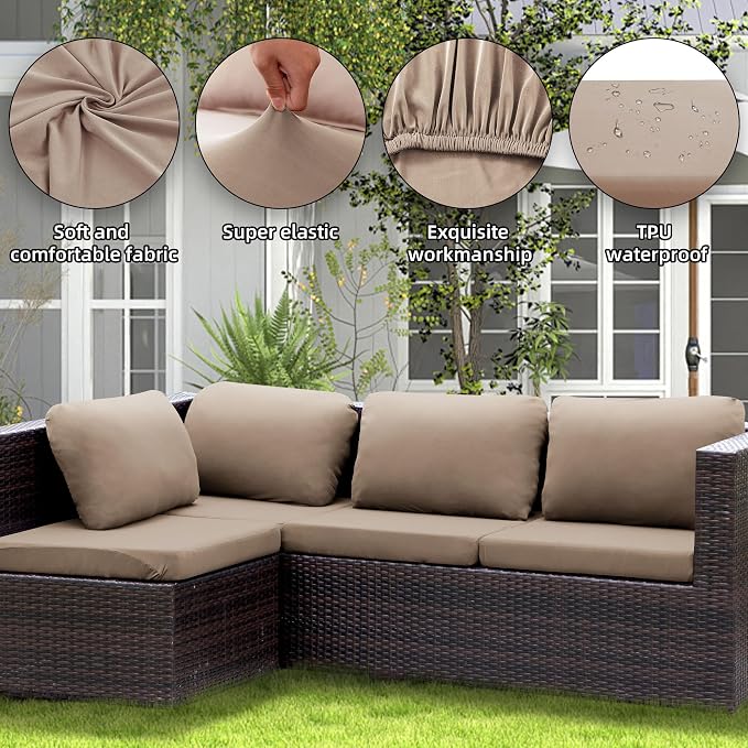 Outdoor Cushion Covers Set, Replacement - Image 4