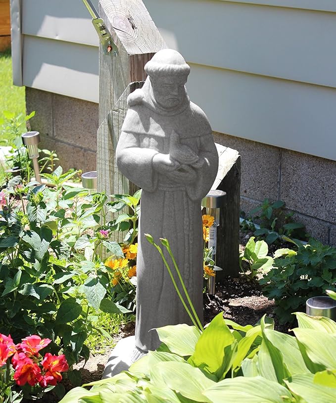 EMSCO Group 2231-1AZ Group Saint Francis Statue – Natural Granite Appearance – - Image 2