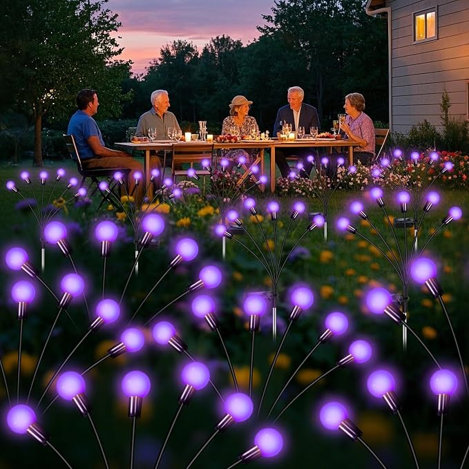 Solar Garden Lights Outdoor, Waterproof Solar Powered Lights - Image 8