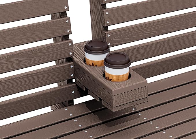 KINGYES Outdoor Hanging Porch Swing Set of 2, Waterproof Swing - Image 6