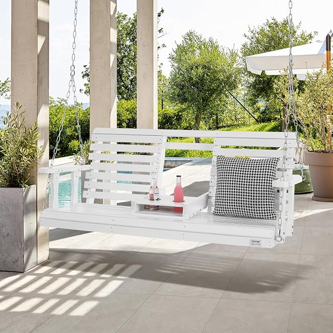 VEVOR Wooden Porch Swing 5 ft, Patio Bench Swing - Image 8