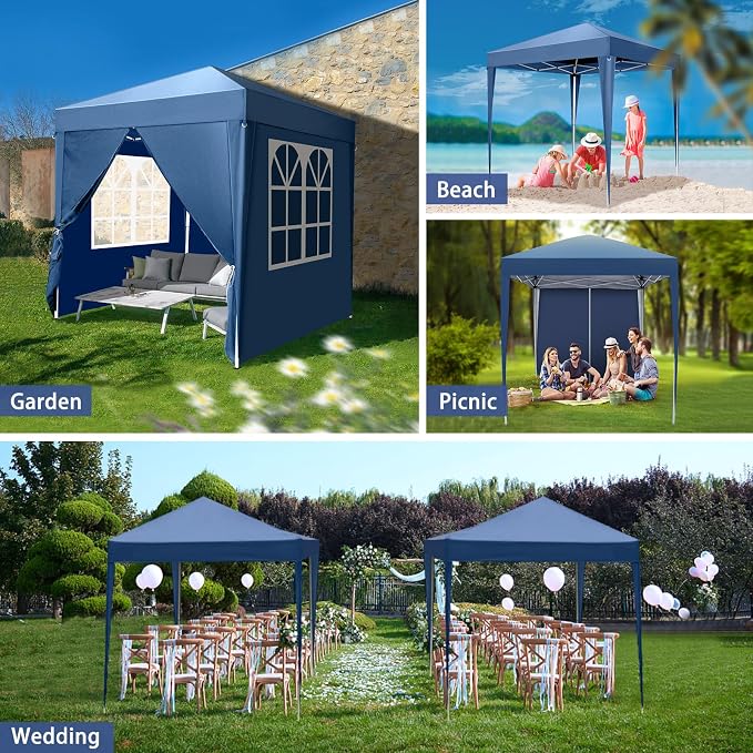 Outvita 6.5x6.5ft Pop Up Canopy Tent, Outdoor Instant Shelter Folding Canopy - Image 7