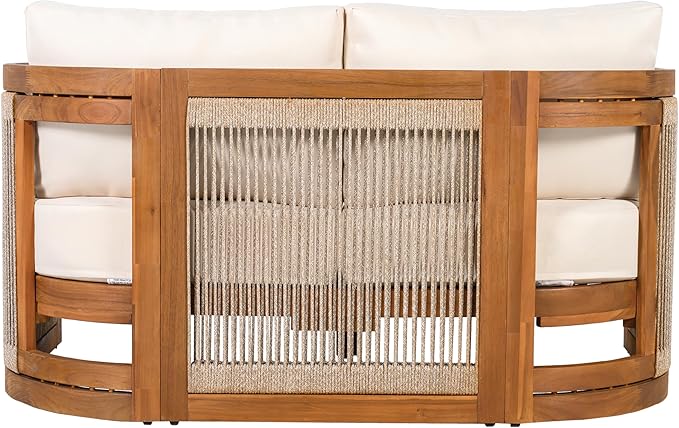 Merax 4-Piece Patio Premium Acacia Wood Outdoor Furniture Set, All Weather - Image 5
