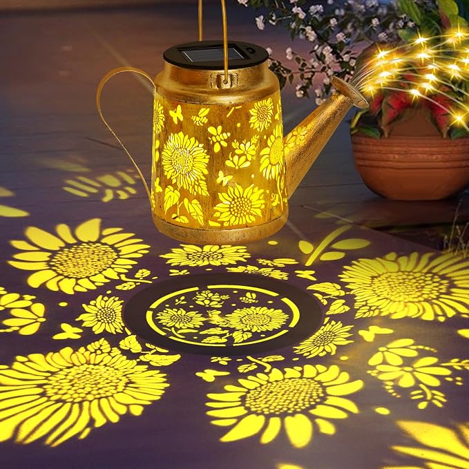 Christmas Gifts Solar Solar Lanterns Garden Decor Sunflower Lights, Large - Image 8