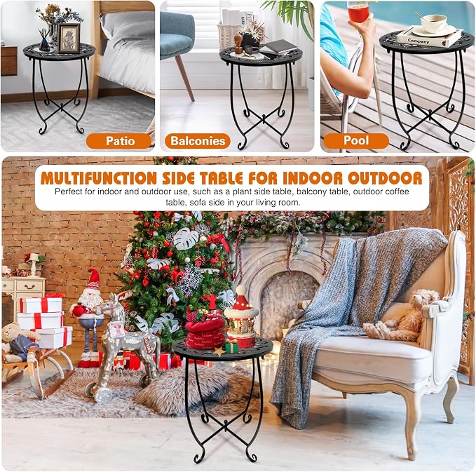 Fashion&cool 2 Pack Outdoor Side Tables - Image 2