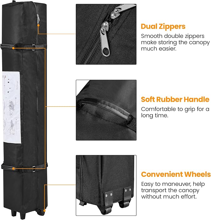 Yaheetech 12x12 Pop Up Canopy Easy Set-up Tent, Portable Outdoor Canopy Instant - Image 8